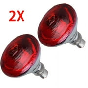 2PCS Infrared Heat Bulb Lamp For Brooder Poultry Chick Brooder Lambs Livestock